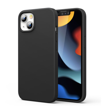 Gummi Elastiskt Silikonväska Skydd Iphone 13 Mini Svart