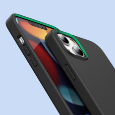 Gummi elastisk silikone etui dæk iphone 13 mini sort