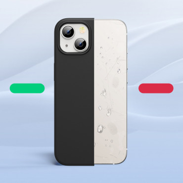 Gummi elastisk silikone etui dæk iphone 13 mini sort
