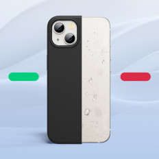 Gummi elastisk silikone etui dæk iphone 13 mini sort