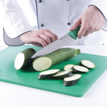 Faca de cozimento para vegetais e frutas HACCP 385mm - verde - Hendi 842713