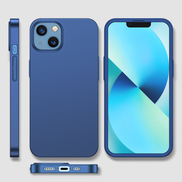 Case deksel til iPhone 13 Casing på baksiden og foran + herdet glass
