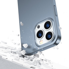 Case Cover til iPhone 13 Pro Max Casing på bagsiden og forreste + glas hærdet grå