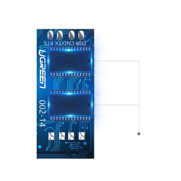 Kábelkonzolkábel USB adapter - RJ45 Ethernet csavart 1.5m fekete