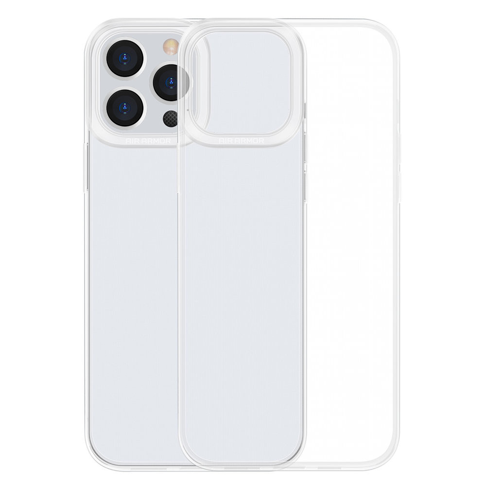 Transparentný gél iPhone 13 Pro Max Jednoduché série CAS
