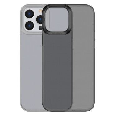 Transparent Gel iPhone 13 Pro Simple Series Case Black