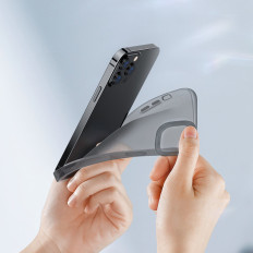 Transparent Gel iPhone 13 Pro Simple Series Case Black