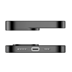 Διαφανές κάλυμμα θήκης iPhone 13 Pro Max Glitter περίπτωση μαύρο