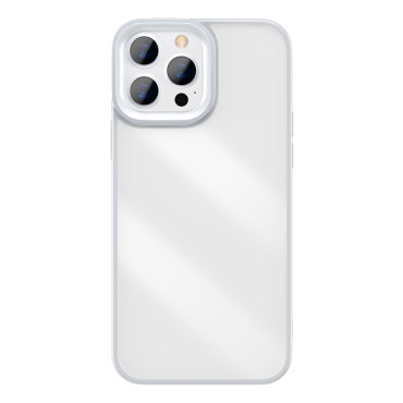 Pancéřový rezistentní pouzdro pro iPhone 13 Pro s šedým gelovým rámem