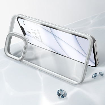 Oklepni odporni primer za iPhone 13 Pro s sivim gelom