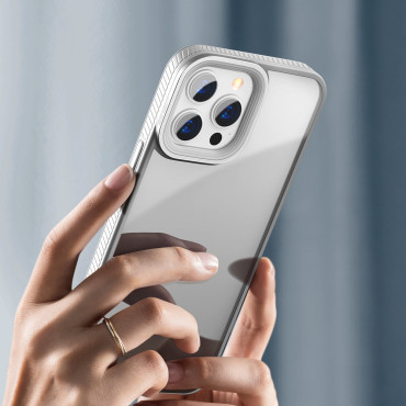 Oklepni odporni primer za iPhone 13 Pro s sivim gelom
