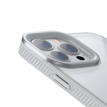 Funda resistente blindada para iPhone 13 Pro Max con gel de gel gris