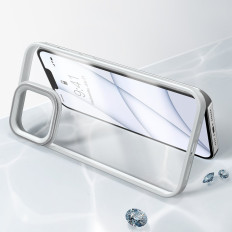Funda resistente blindada para iPhone 13 Pro Max con gel de gel gris