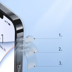 Κάλυμμα θήκης για iphone 13 pro άκαμπτο περίβλημα με μαύρο πλαίσιο γέλης