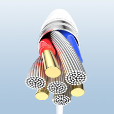 "Hub" kortelių skaitytuvo adapteris "iPhone OTG Lightning" - USB SD kortelių skaitytuvas TF WHITE