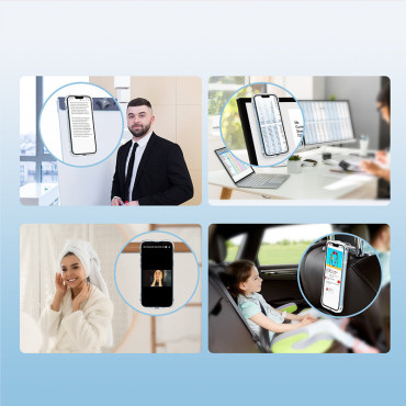 Magnetische case voor iPhone 13 Pro Gepantserde dekking met haken Case transparant