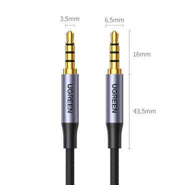 AUX MINI Jack Audio kábel 3.5mm Muž 3M čierny