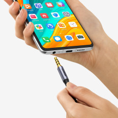 AUX Mini Jack Audiokabel 3.5mm Männlich 2m schwarz