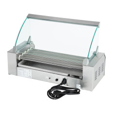 Grill de rodillos con tapa roller grill calentador de salchichas 5 rodillos