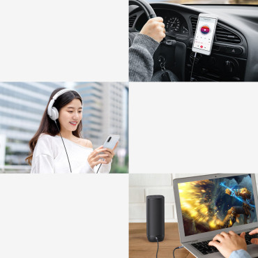 Aux Mini Jack Audio Cable 3.5mm Muž 2m černá