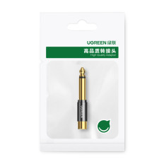 Adapter Adapter Jack 6.35 mm Man på RCA Golden RCA