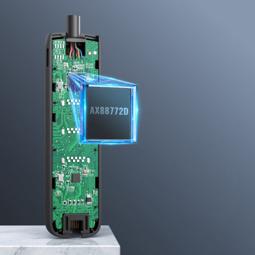 Adaptateur Adaptateur USB Distributeur - Ethernet RJ45 3x USB Noir