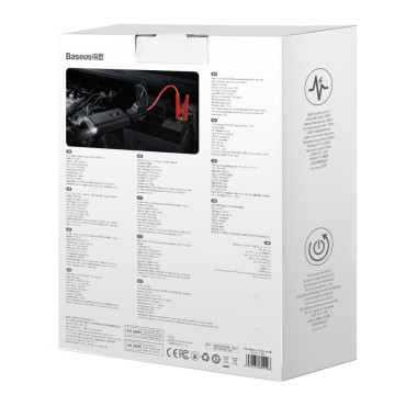 Powerbank 10000mAh + Returer Device Car Booster 12V 1000A Svart