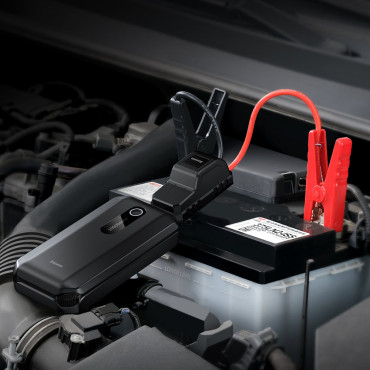Powerbank 10000mAh + Returer Device Car Booster 12V 1000A Svart