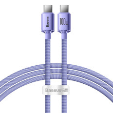 Kabelkabel för snabb last och USB-dataöverföring - USB-C 100W 1.2m violett