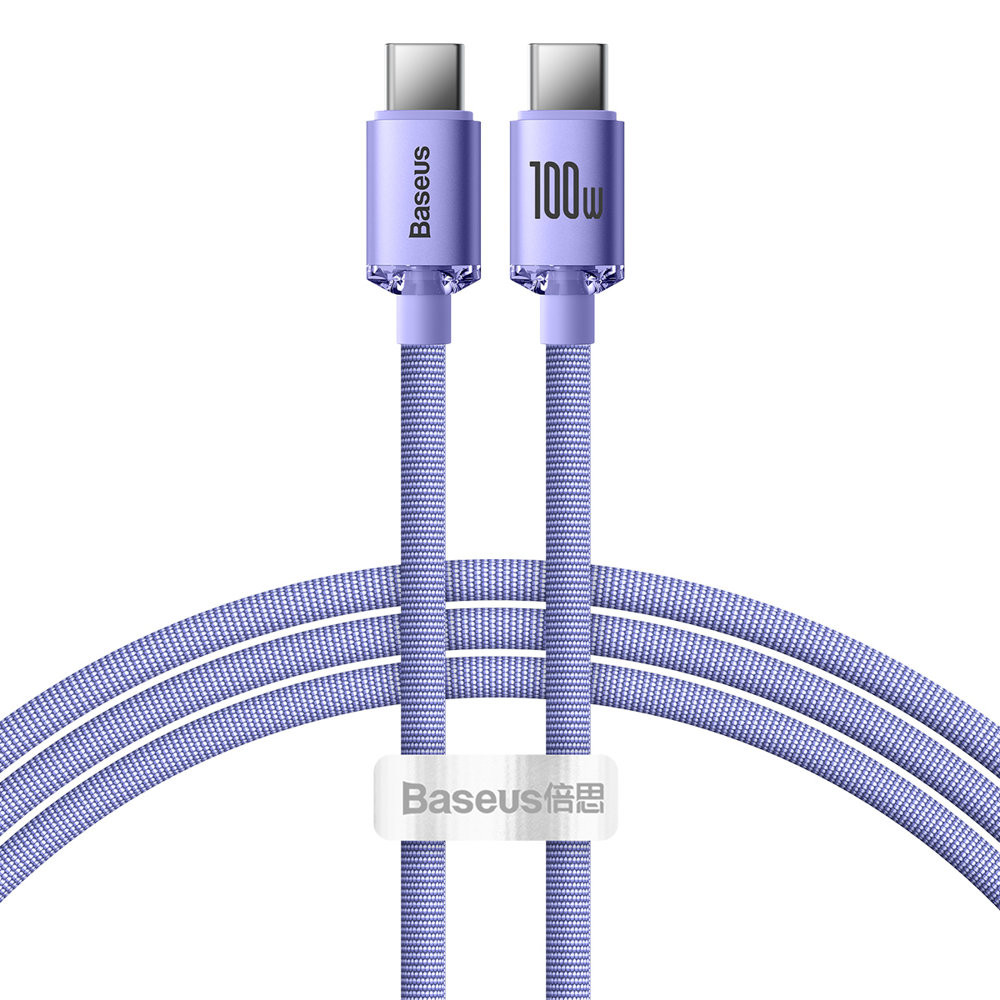 Kabelkabel för snabb last och USB-dataöverföring - USB-C 100W 1.2m violett
