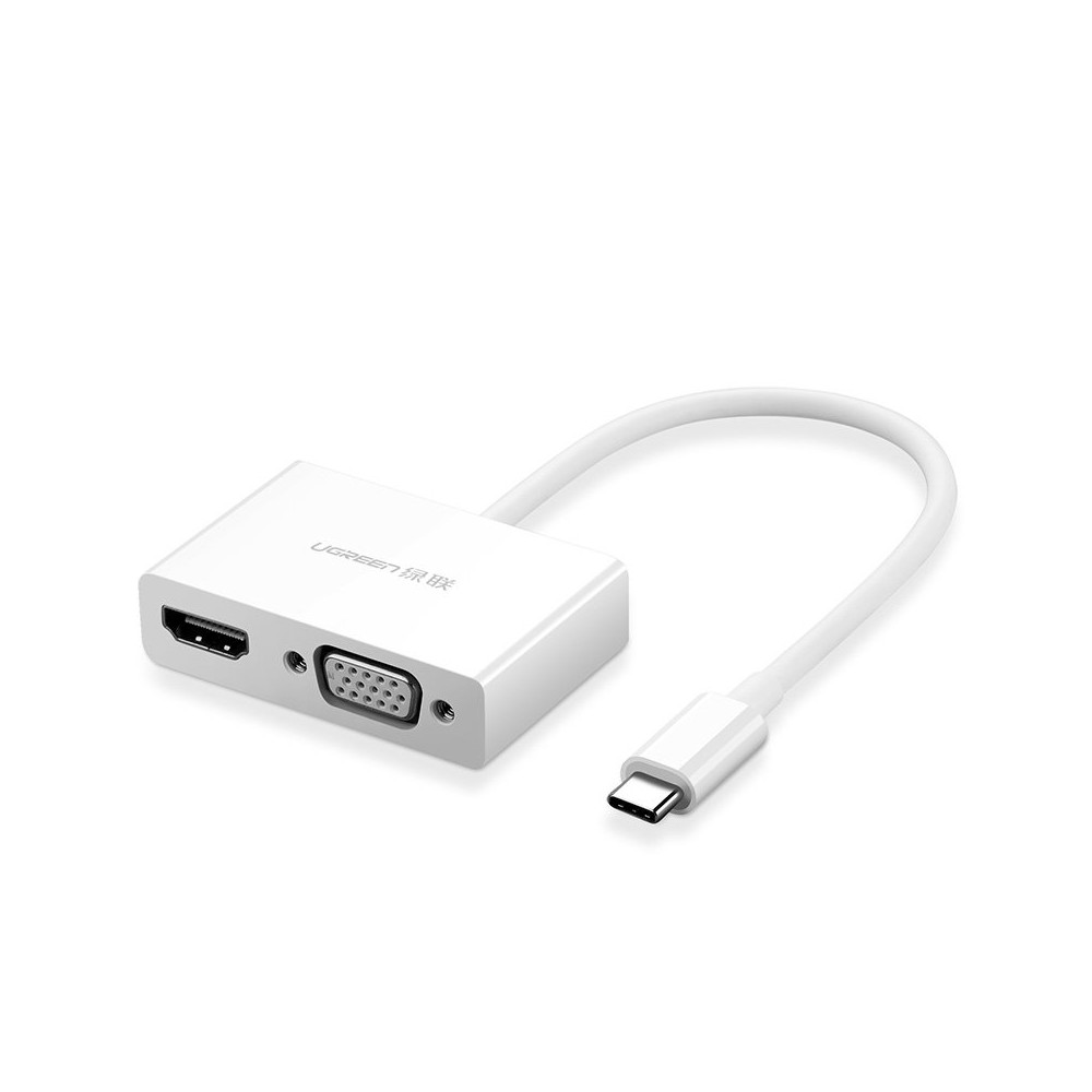 Adapter Adapter Video Converter USB-C - HDMI VGA Vit
