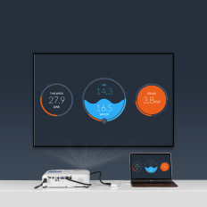 Adaptér Adaptér Video Converter USB-C - HDMI VGA bílá
