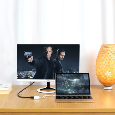 Adapter Adapter Video Converter USB-C - HDMI VGA valge