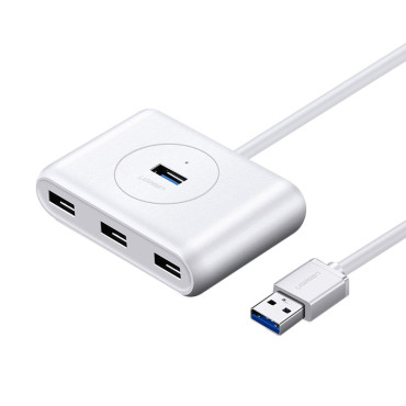 Monitoiminen keskittimet USB-portin jakaja - 4x USB 3.0 1m valkoinen
