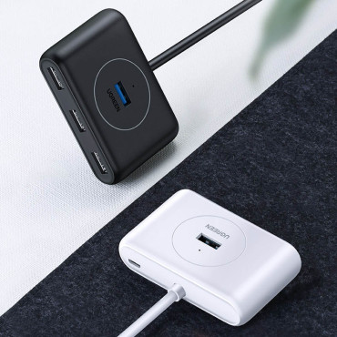 Monitoiminen keskittimet USB-portin jakaja - 4x USB 3.0 1m valkoinen