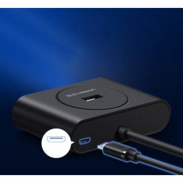 Monitoiminen keskittimet USB-portin jakaja - 4x USB 3.0 1m valkoinen