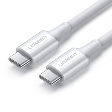 Καλώδιο USB-C 5A Καλώδιο γρήγορη φόρτωση PD QC 1m λευκό