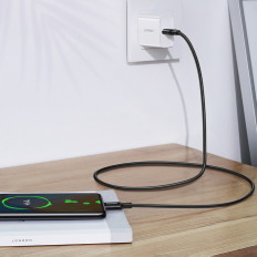 Kabelis USB-C 5A kabelis ātri iekraut PD QC 1m balts