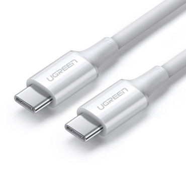Kabeļu USB-C 5A kabelis ātri iekraut PD QC 2m balts