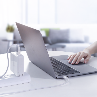 Câble USB-C 5A Câble Chargement rapide PD QC 2M Blanc