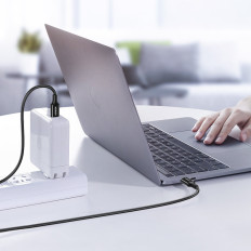 Kábel USB-C 5A Kábel Gyors betöltése PD QC 2M fehér