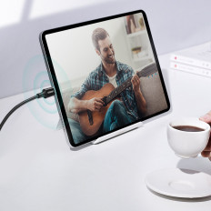 Kabeļu USB-C 5A kabelis ātri iekraut PD QC 2m balts