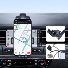 Mango de coche en el teléfono inteligente para la cabina negra