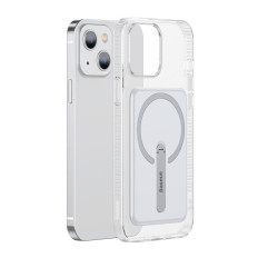 Magnetiska väska med ett stativ för iPhone 13 6.1 '' 2021 Transparent