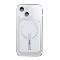 Magnetiska väska med ett stativ för iPhone 13 6.1 '' 2021 Transparent