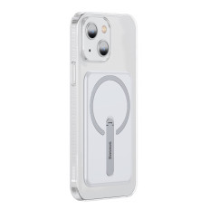 Magnetiska väska med ett stativ för iPhone 13 6.1 '' 2021 Transparent