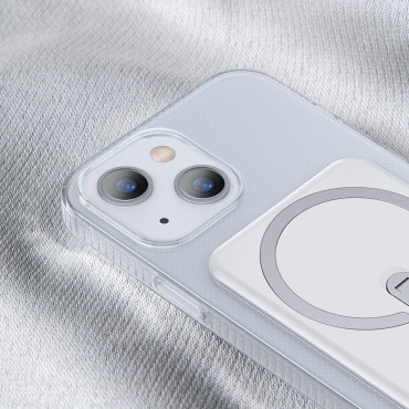 Magnetický pouzdro s stojanem pro iPhone 13 6.1 '' 2021 Transparentní