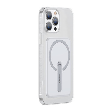 Magnetický pouzdro s stojanem pro iPhone 13 Pro 6.1 '' 2021 Transparentní