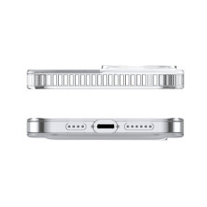 Magnetische behuizing behuizing met een standaard voor iPhone 13 Pro 6.1 '' 2021 transparant