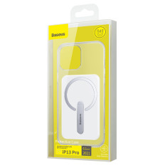Magnetische behuizing behuizing met een standaard voor iPhone 13 Pro 6.1 '' 2021 transparant
